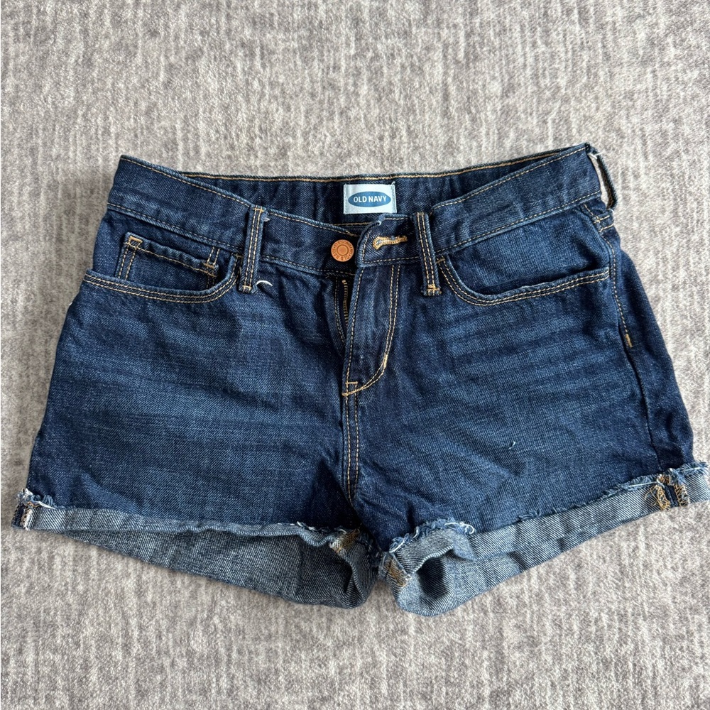 Old Navy Girls Dark Blue Denim Shorts